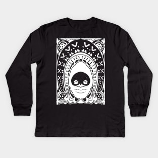 Grimoire Noir (White on Black) Kids Long Sleeve T-Shirt